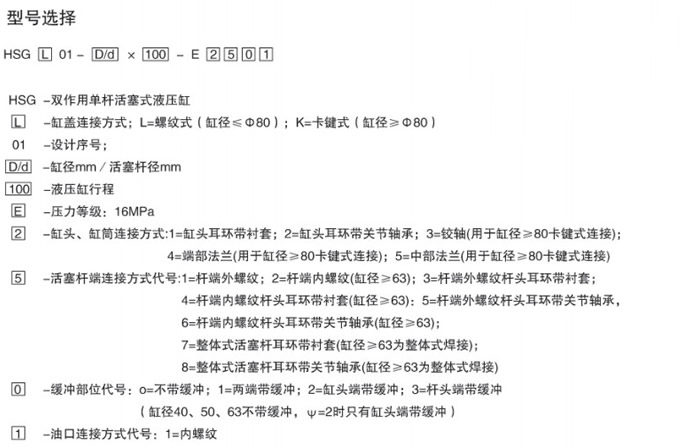 HSG系列工程液压缸
